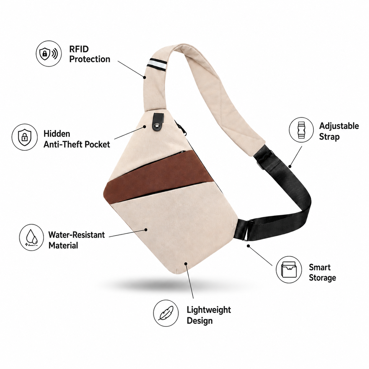 Anti Thefe Travel Bag